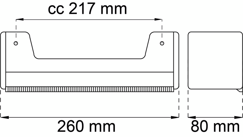 KÖKSPAPPERSHÅLLARE HABO VIT PLAST, 3800