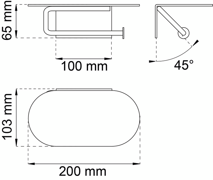 TOALETTPAPPERSHÅLLARE HABO HAZEL VIT