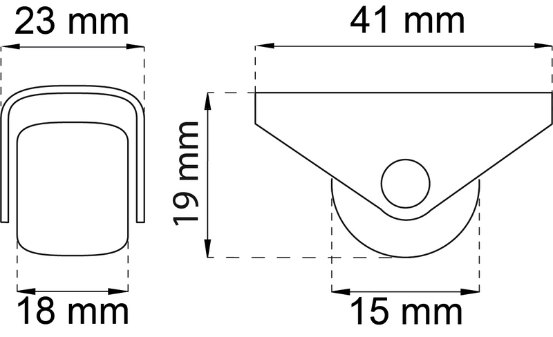 MÖBELHJUL  103 GALV 4P 15KG