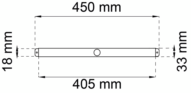 KARMVENTIL HABO 90 ALU 33X450MM