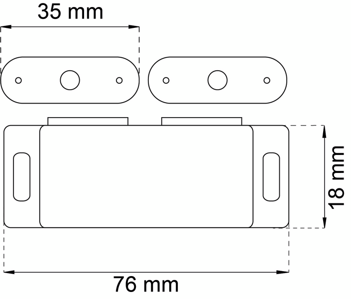 MAGNETLÅS 2X4KG VIT PLAST 2028