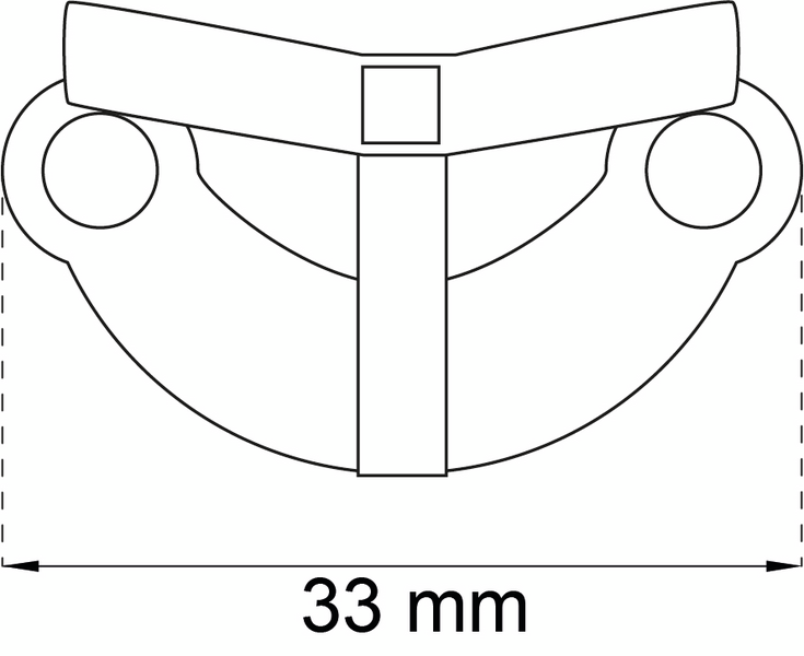 FÖNSTERLÅSHAKE 280 NICKEL 2P