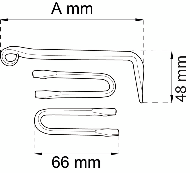 KASTHAKE 100MM SMIDE 1350