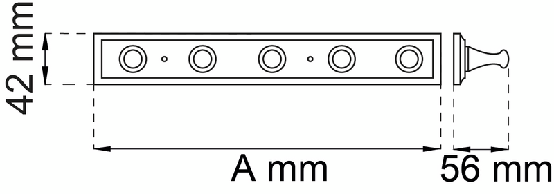 TAKBRICKA HABO MED 6MM HÅL FZV 80MM 250ST
