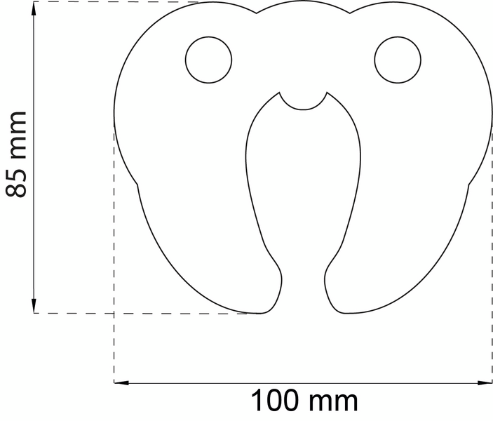 KLÄMSKYDD HABO DÖRR 1401 BLÅ