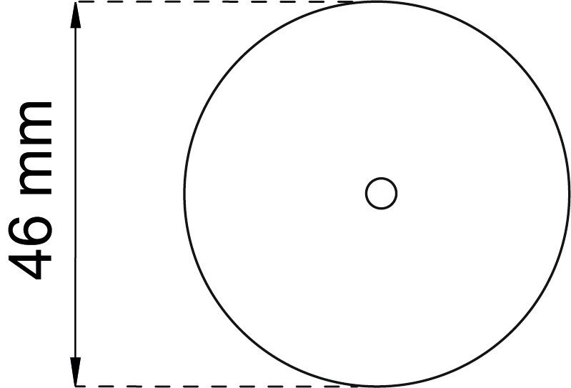 TÄCKPLÅT HABO 752 VIT D46MM 2ST