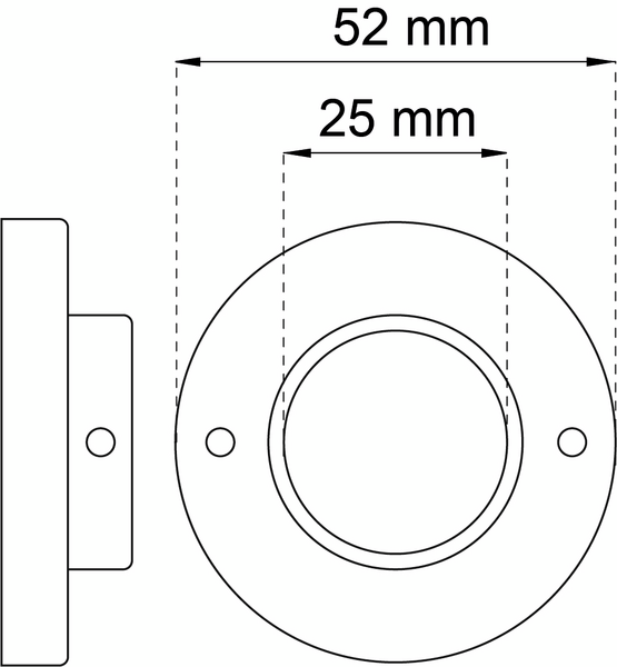 RÖRHÅLLARE 351-25 VIT 2P FÖR 25MM RÖR