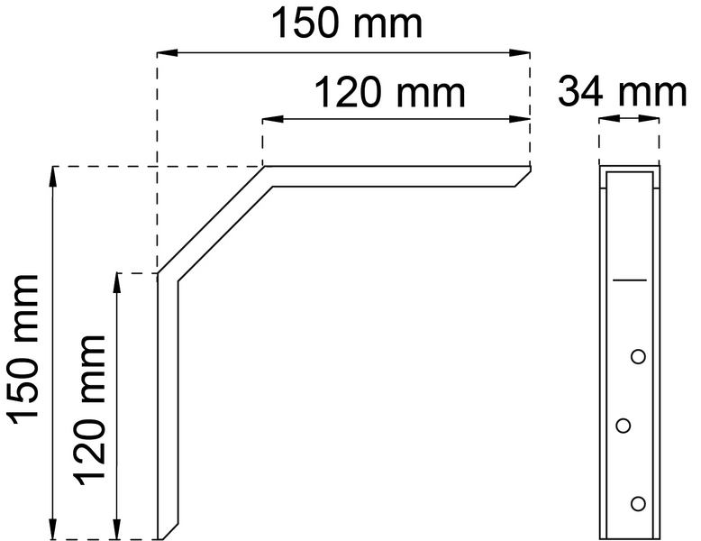 KONSOL  658 VIT 150X150MM
