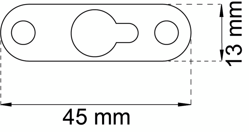 HÄNGBLECK 13X45MM GALV 640 4P ELFÖRZINKAD