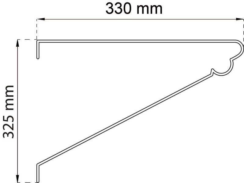 KONSOL   82 VIT 325MM Ø25MM