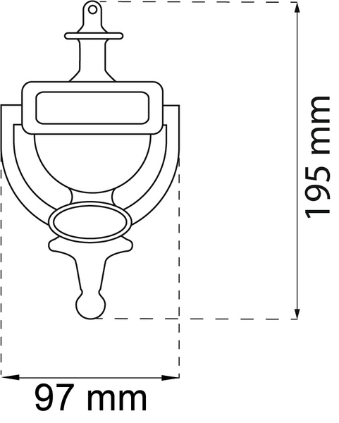 PORTKLAPP HABO 526 P MÄSS 195X97MM