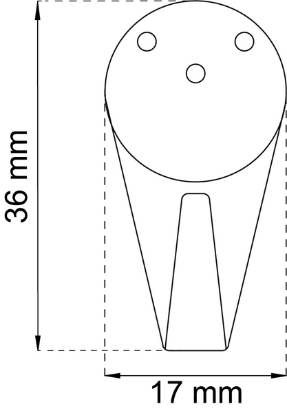 KROK ALL-KROK 613 VIT 36MM 3P PLAST BETONGKROK