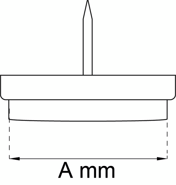 GOLVSKYDD HABO 108 TRANSPARENT 26MM 8ST