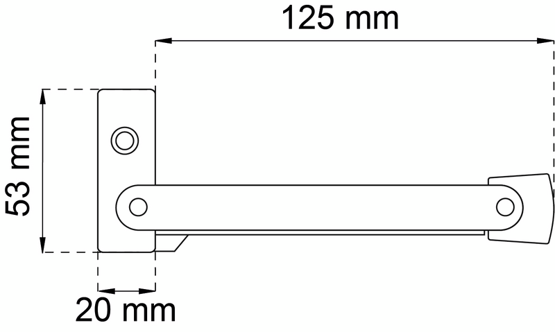 DÖRRHÅLLARE  950 FÖRNICKLAD