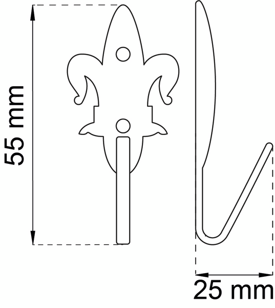 KROK HABO 1001 B VIT 55MM 2ST