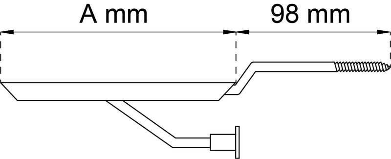 KONSOL HABO 2 VIT 120MM
