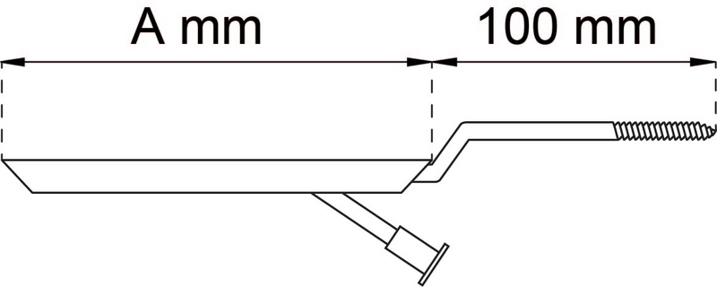 KONSOL HABO 1 VIT 140MM
