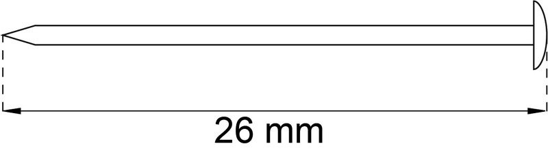 X-KROK-NÅL 26MM 10P 695