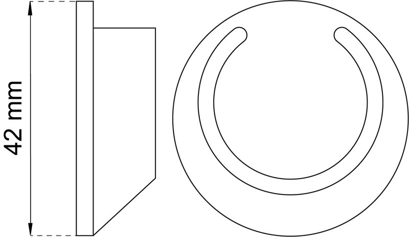 RÖRHÅLLARE 240-25 PLAST VIT 2P FÖR 25MM RÖR
