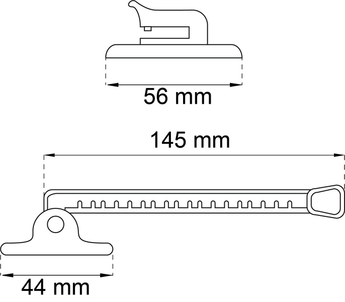 FÖNSTERHÅLLARE UTÅTGÅENDE VIT 1224-1