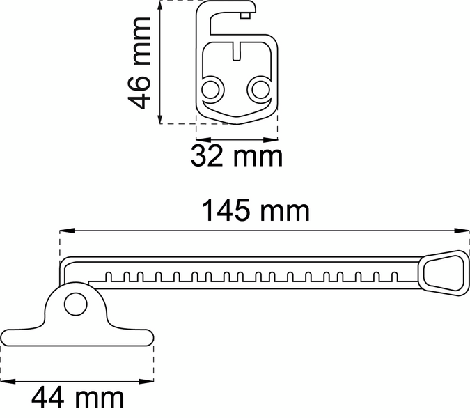FÖNSTERHÅLLARE INÅTGÅENDE VIT 1224-2