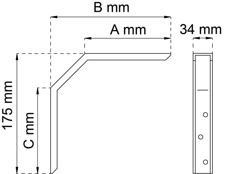 KONSOL  158 VIT 100MM