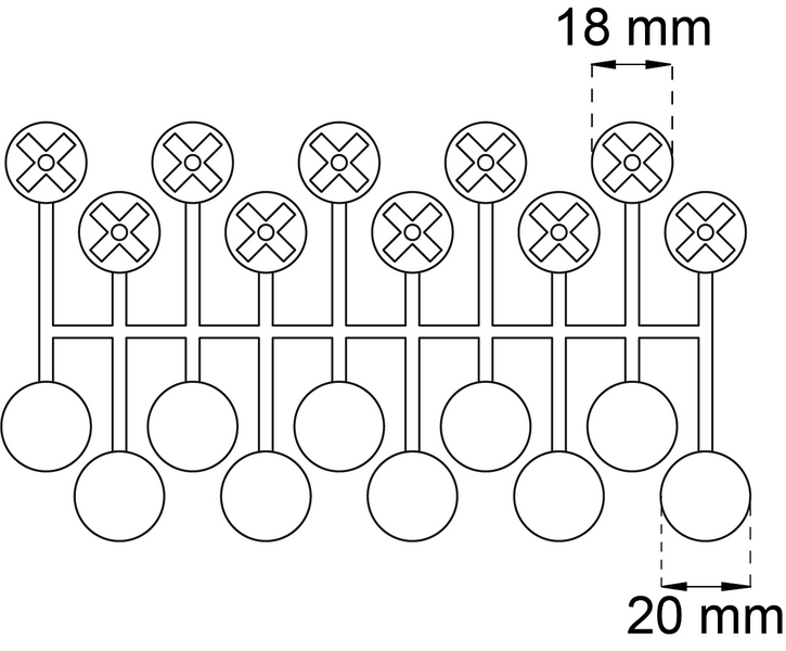 SPEGELHÅLLARE SVART PLAST 10P 400 FÖR 4MM GLAS