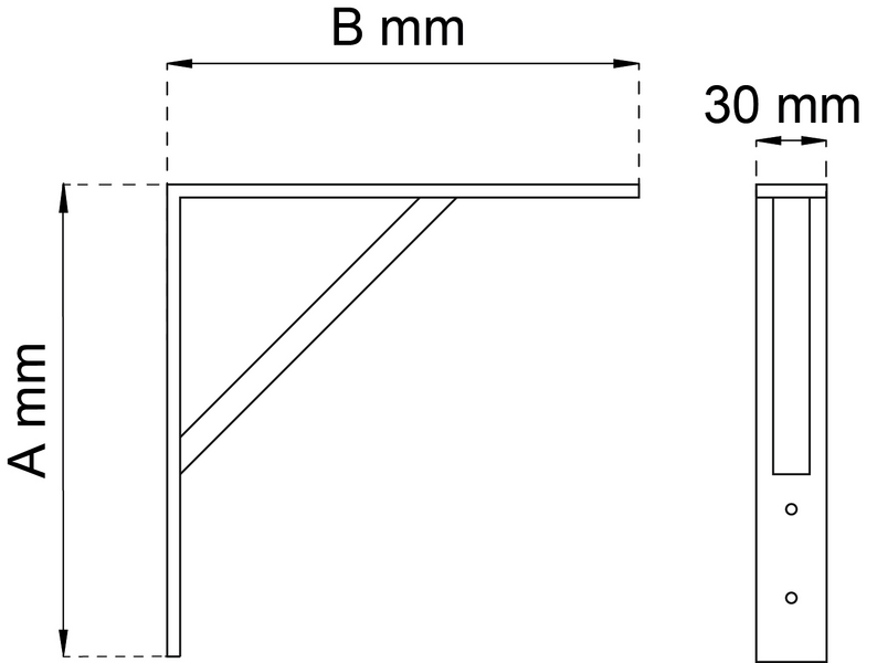 KONSOL HABO 2051 VIT 415X500MM