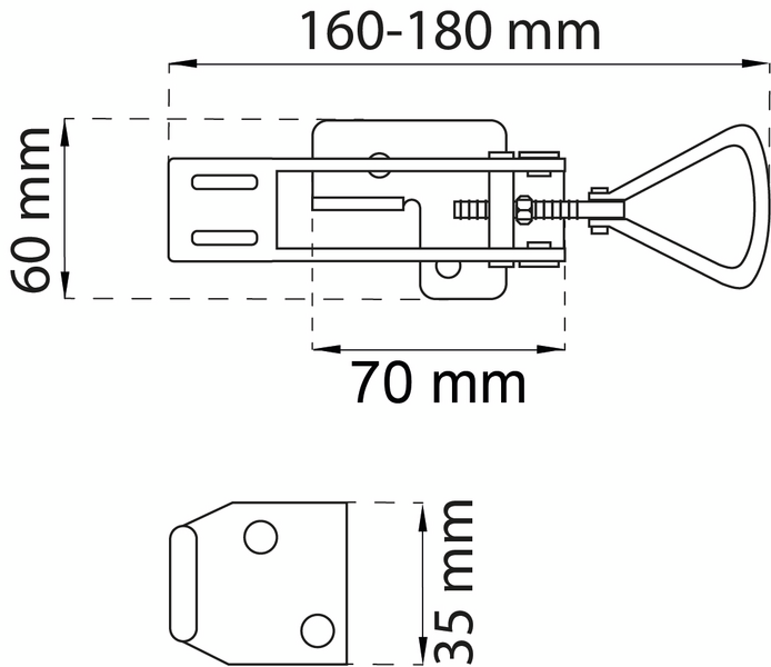 EXCENTERLÅS  107 ELFÖRZINKAD