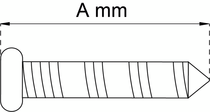 CYLINDERSKRUV 63MM GALVAD 2P HABO 3 ELFÖRZINKAD KLIPPBAR
