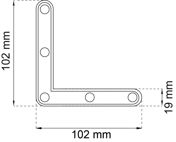 HÖRNJÄRN HABO 1154 Z 100P, 1154 GALV