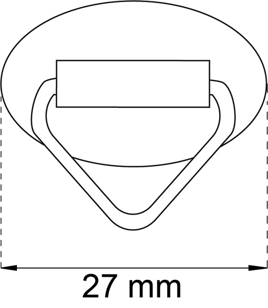 TAVELÖGLA HABO 1987 SJÄLVHÄFTANDE VIT 27MM 2ST
