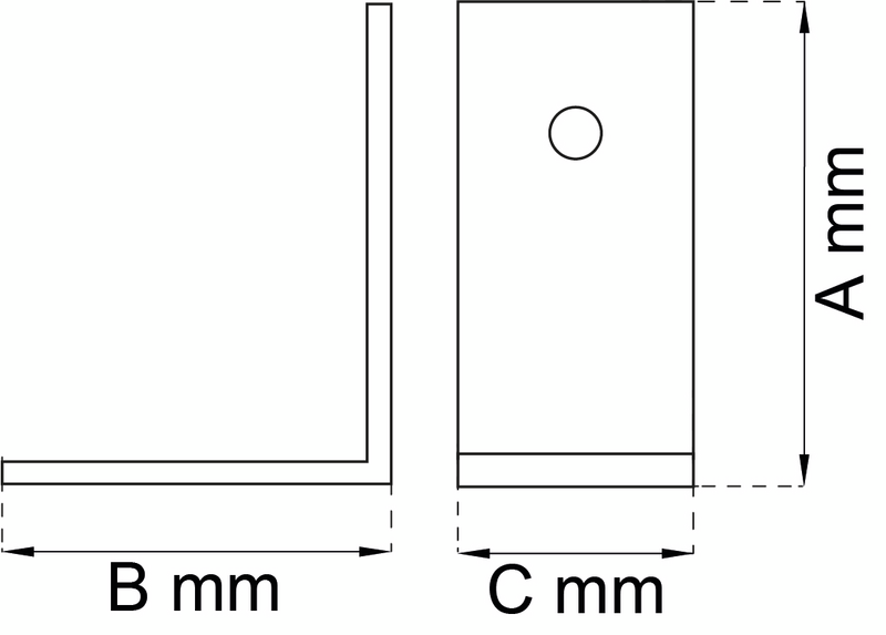VINKELJÄRN  25X25X12MM GALV 2P 6100