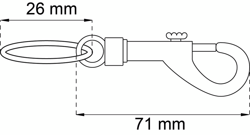 KARBINHAKE HABO 51 PLAST 71MM 2ST