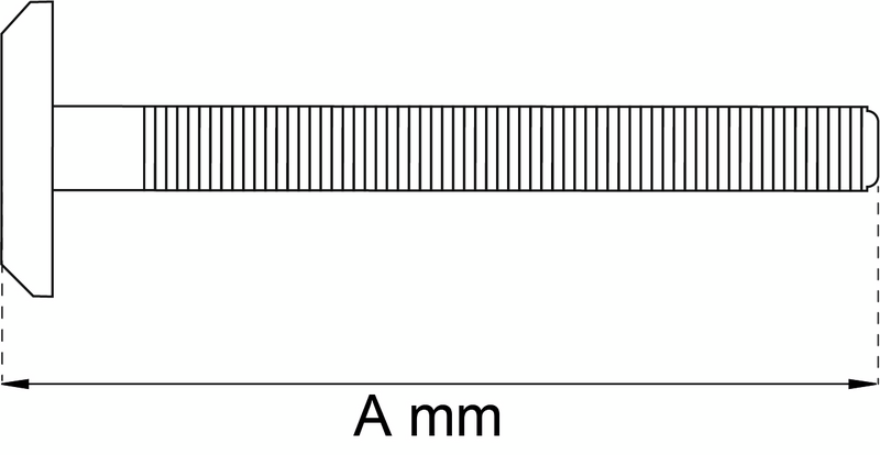 MÖBELSKRUV HABO 521 MÄSS M6X100 4ST