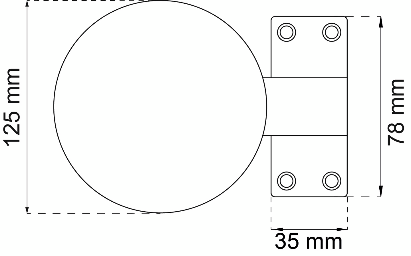 TRYCKPLATTA HABO 468 MATT FÖRN, 468 125MM MATT FÖRN