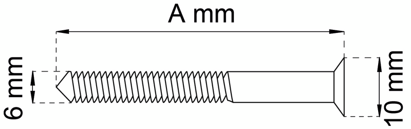 KOPPELSKRUV HABO 360-30 GALV, 360-30 GALV