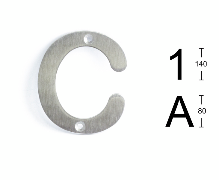 BOKSTAV HABO 570-C ROSTFRI SB, 570-C ROSTFRI SB