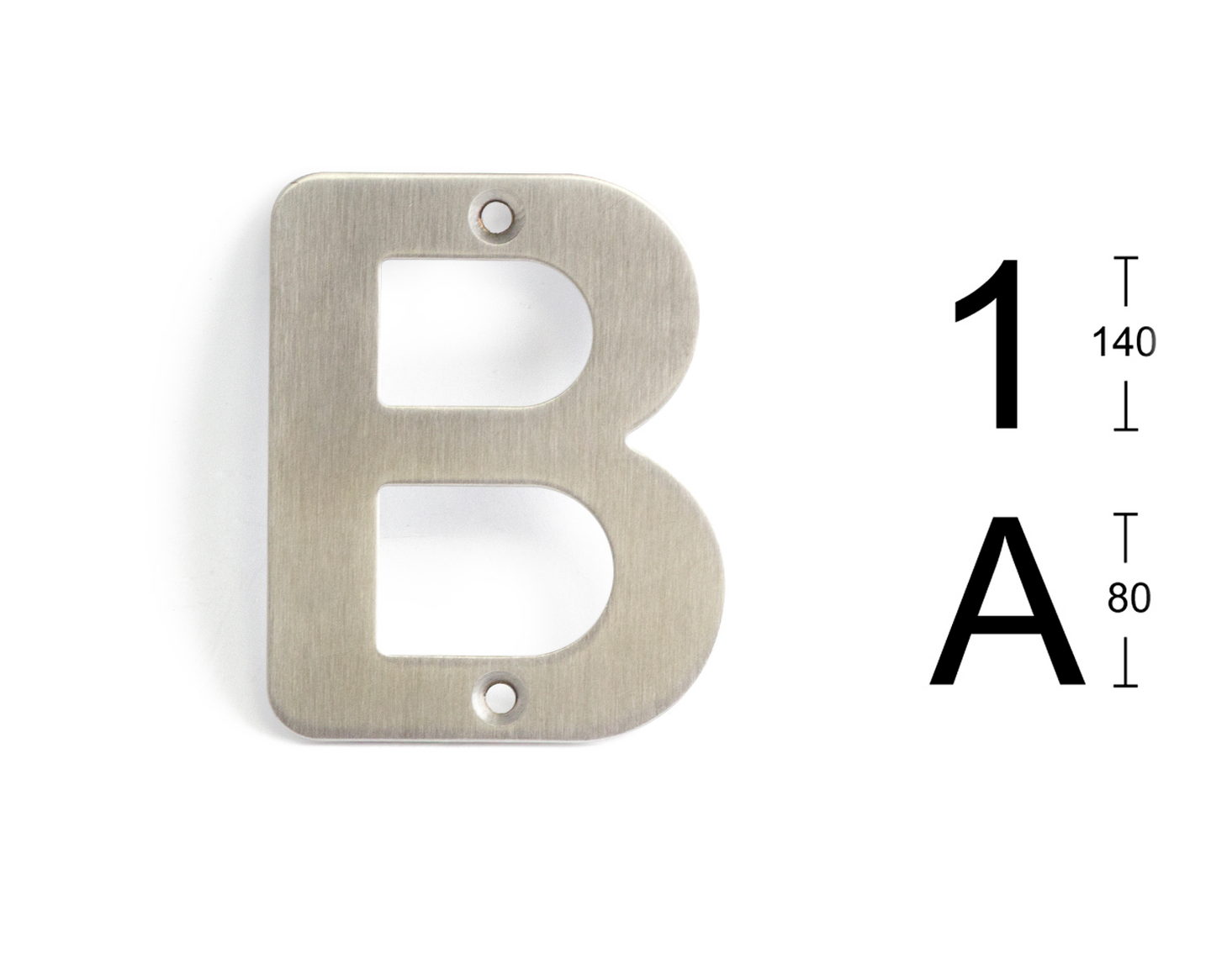 BOKSTAV HABO 570-B ROSTFRI SB, 570-B ROSTFRI SB