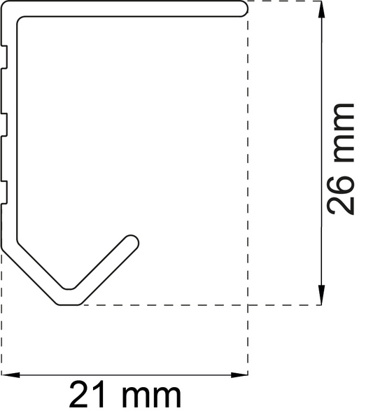 SKJUTDÖRRSSKENA HABO K-20/30 EFZ 2M/30KG