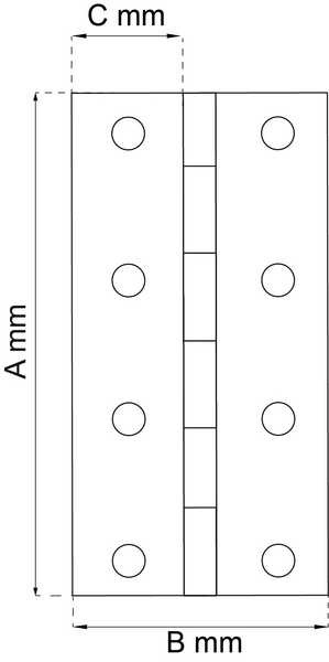 GÅNGJÄRN 63X43MM GALV 2P 1502 ELFÖRZINKAD