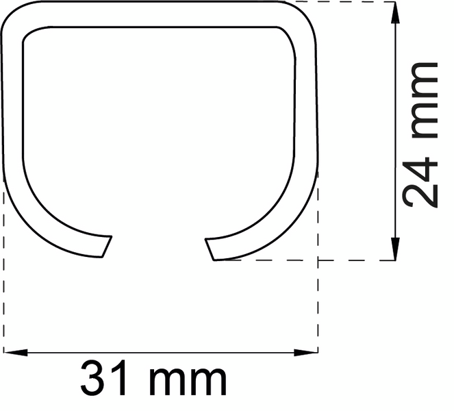 SKJUTDÖRRSBESLAG HABO K-75 EFZ 2M/75KG