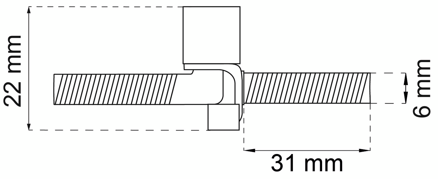 PINNGÅNGJÄRN HABO 1506 FÖRM, 1506 FÖRM