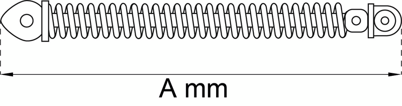 SPIRALDÖRRSTÄNGARE 295MM GALV 1305-2