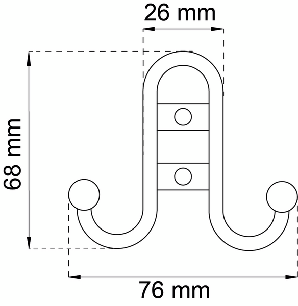 KROK HABO 1033 M NICKEL 68X76MM
