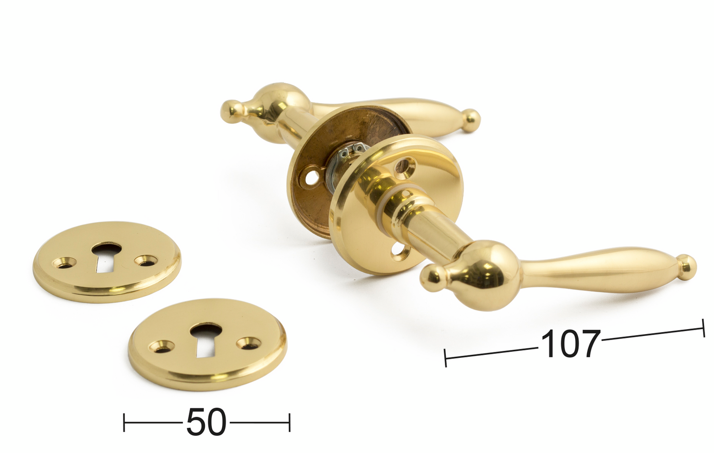 DÖRRHANDTAG HABO A9685 P MÄSS MED NYCKELSKYLT