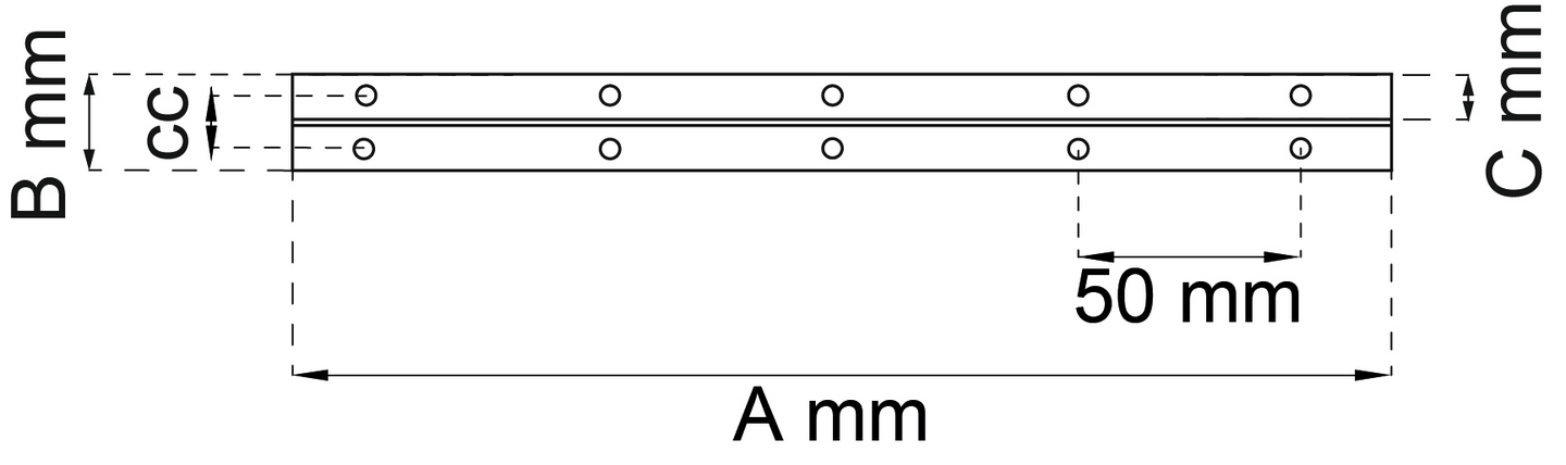 PIANOGÅNGJÄRN 280X25MM NICKEL 195