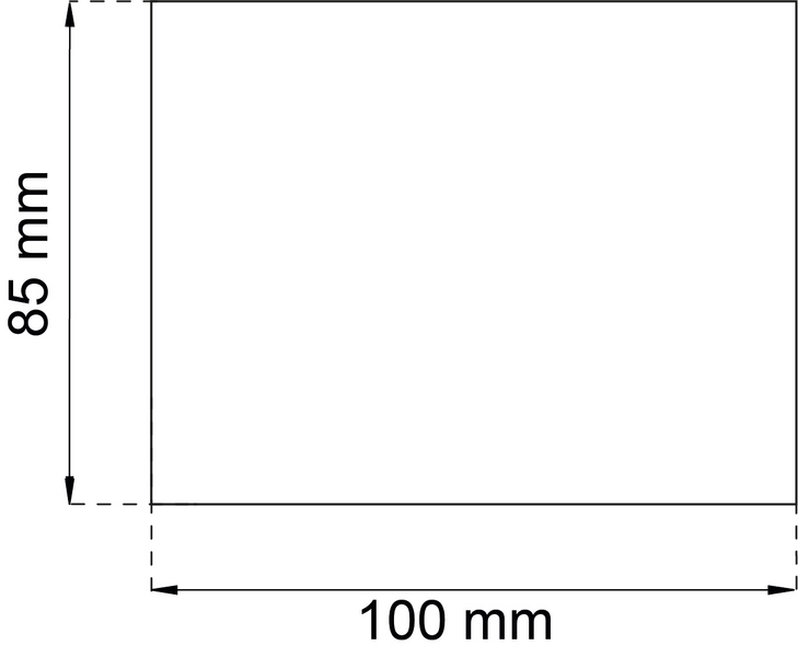 GLIDSKYDD HABO 4031 SVART 100X85MM