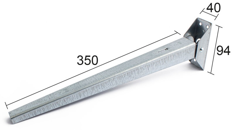 PORTHÅLLARE 350MM GALV 170