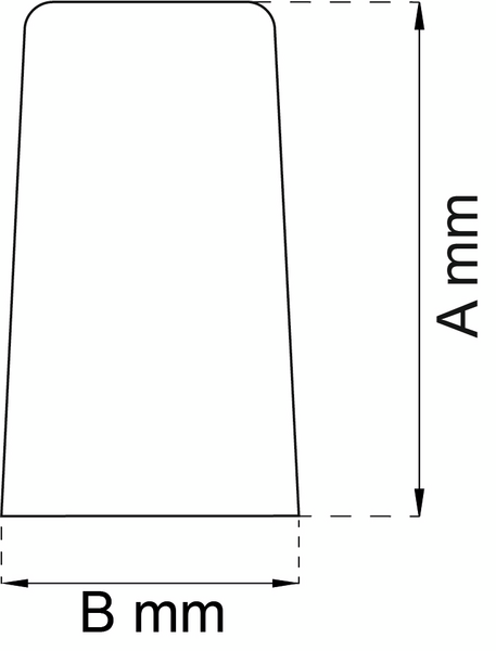 DÖRRSTOPP 65MM GUMMI VIT 26